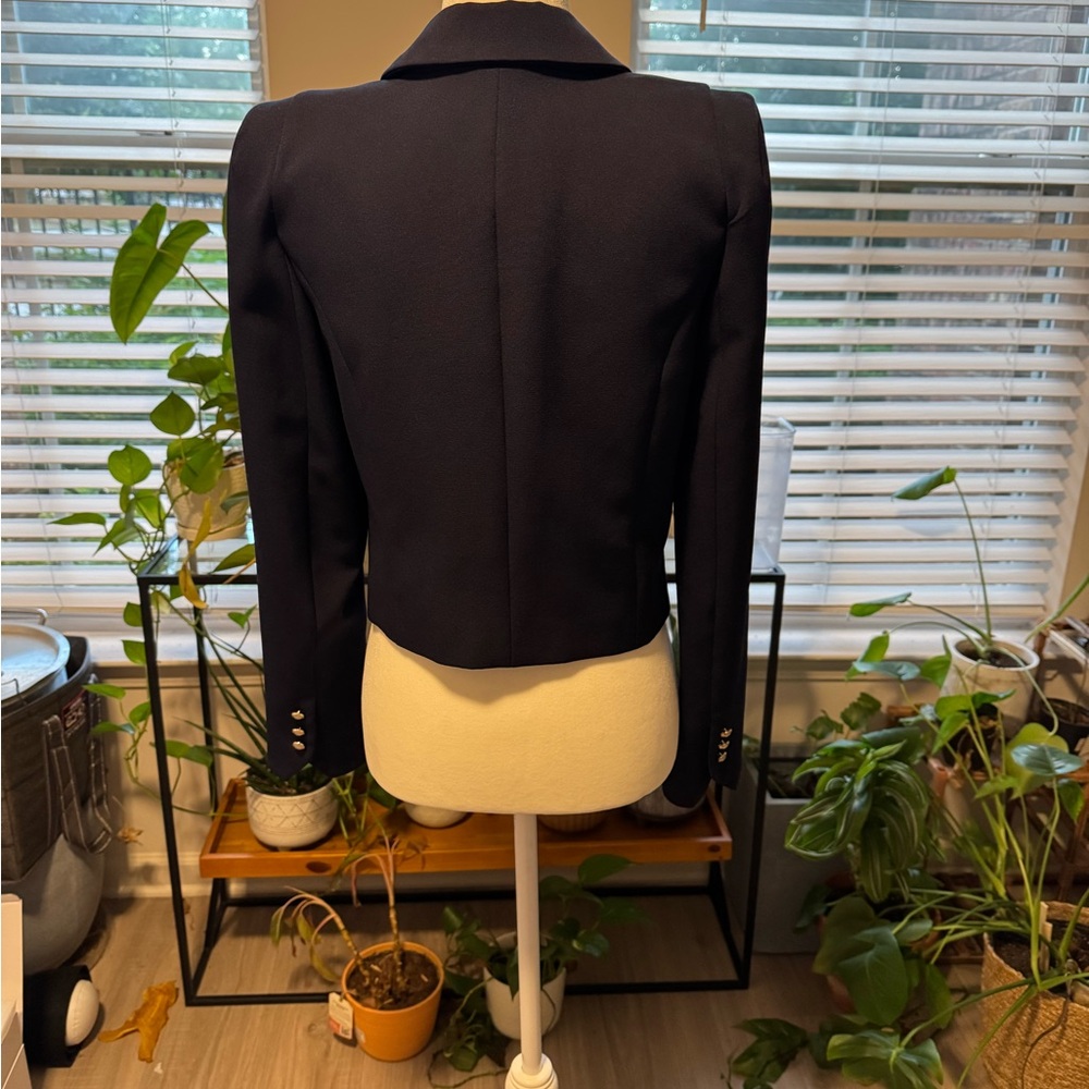 River Island Midnight Blue Blazer with Silver Buttons - Picture 2 of 4